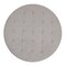 Merrick Lane Almas 34-Inch Round Tufted Cotton Linen Ottoman with Durable Metal Frame